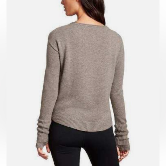 Athleta wool tan/grey sweater - Picture 2 of 9